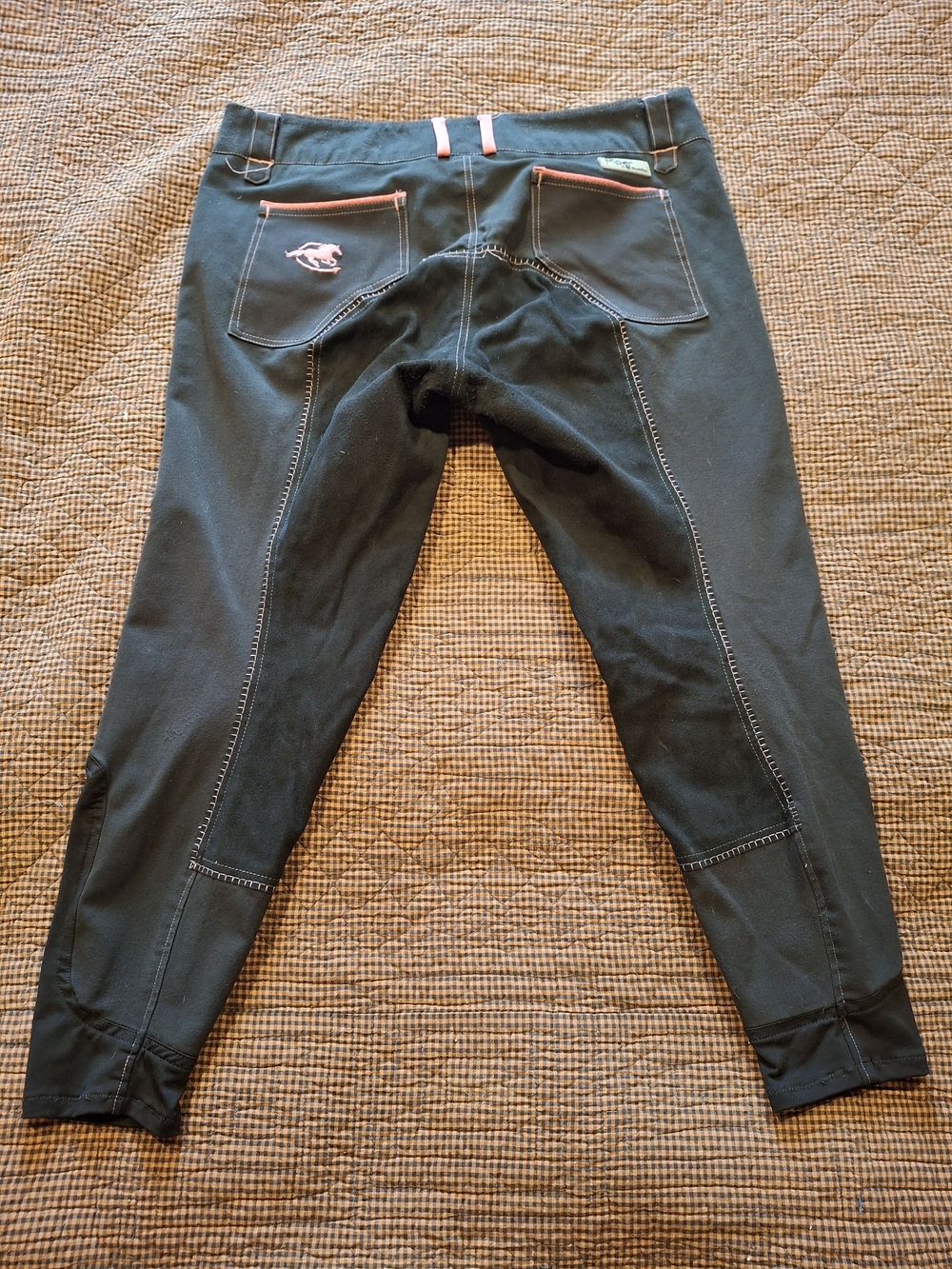 Piper Full Seat Riding Trousers with Pink Accents